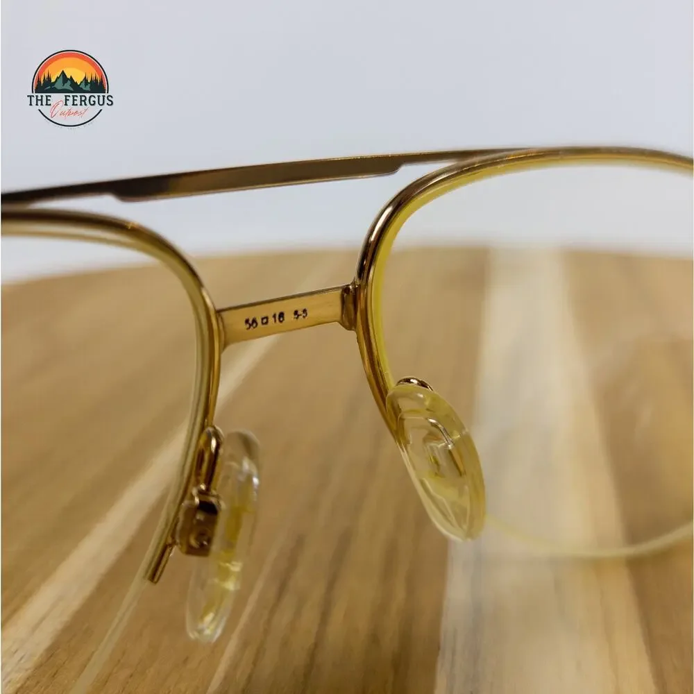 VTG Safilo ELASTA Italy Eyeglass Frames Tortoise Aviator 56[]16 / 5-5 / 3714A/N